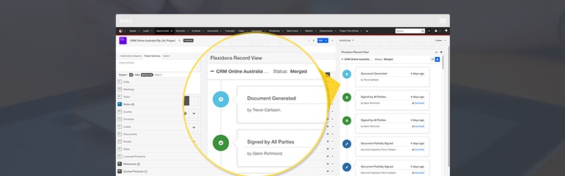 Electronic Signing Integrated with Salesforce & SugarCRM